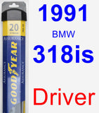 Driver Wiper Blade for 1991 BMW 318is - Assurance