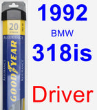 Driver Wiper Blade for 1992 BMW 318is - Assurance