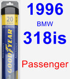 Passenger Wiper Blade for 1996 BMW 318is - Assurance
