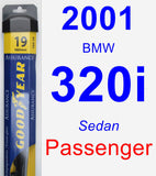 Passenger Wiper Blade for 2001 BMW 320i - Assurance