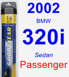 Passenger Wiper Blade for 2002 BMW 320i - Assurance