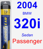 Passenger Wiper Blade for 2004 BMW 320i - Assurance