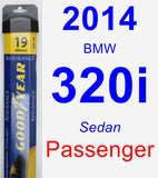 Passenger Wiper Blade for 2014 BMW 320i - Assurance