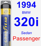 Passenger Wiper Blade for 1994 BMW 320i - Assurance