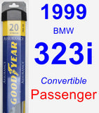 Passenger Wiper Blade for 1999 BMW 323i - Assurance