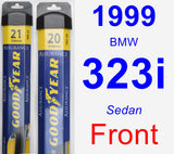 Front Wiper Blade Pack for 1999 BMW 323i - Assurance