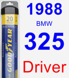 Driver Wiper Blade for 1988 BMW 325 - Assurance
