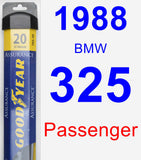Passenger Wiper Blade for 1988 BMW 325 - Assurance