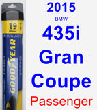 Passenger Wiper Blade for 2015 BMW 435i Gran Coupe - Assurance
