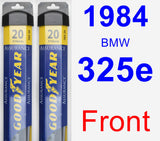 Front Wiper Blade Pack for 1984 BMW 325e - Assurance