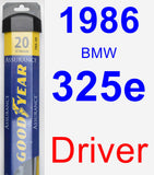 Driver Wiper Blade for 1986 BMW 325e - Assurance