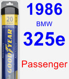 Passenger Wiper Blade for 1986 BMW 325e - Assurance