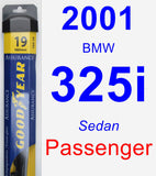 Passenger Wiper Blade for 2001 BMW 325i - Assurance