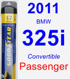 Passenger Wiper Blade for 2011 BMW 325i - Assurance