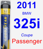 Passenger Wiper Blade for 2011 BMW 325i - Assurance
