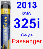 Passenger Wiper Blade for 2013 BMW 325i - Assurance