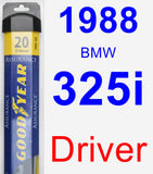 Driver Wiper Blade for 1988 BMW 325i - Assurance