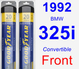 Front Wiper Blade Pack for 1992 BMW 325i - Assurance