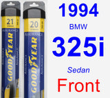 Front Wiper Blade Pack for 1994 BMW 325i - Assurance