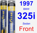Front Wiper Blade Pack for 1997 BMW 325i - Assurance