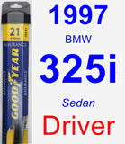Driver Wiper Blade for 1997 BMW 325i - Assurance