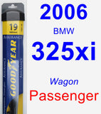 Passenger Wiper Blade for 2006 BMW 325xi - Assurance