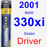 Driver Wiper Blade for 2001 BMW 330xi - Assurance