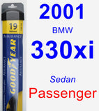 Passenger Wiper Blade for 2001 BMW 330xi - Assurance