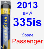 Passenger Wiper Blade for 2013 BMW 335is - Assurance
