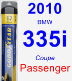 Passenger Wiper Blade for 2010 BMW 335i - Assurance
