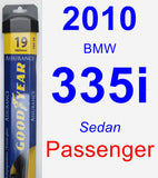 Passenger Wiper Blade for 2010 BMW 335i - Assurance