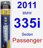 Passenger Wiper Blade for 2011 BMW 335i - Assurance