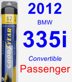 Passenger Wiper Blade for 2012 BMW 335i - Assurance