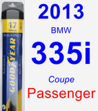 Passenger Wiper Blade for 2013 BMW 335i - Assurance