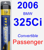 Passenger Wiper Blade for 2006 BMW 325Ci - Assurance