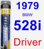 Driver Wiper Blade for 1979 BMW 528i - Assurance