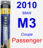 Passenger Wiper Blade for 2010 BMW M3 - Assurance