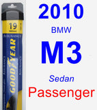 Passenger Wiper Blade for 2010 BMW M3 - Assurance