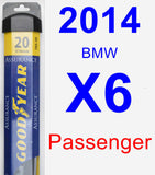 Passenger Wiper Blade for 2014 BMW X6 - Assurance