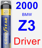 Driver Wiper Blade for 2000 BMW Z3 - Assurance