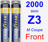 Front Wiper Blade Pack for 2000 BMW Z3 - Assurance