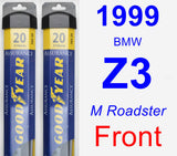 Front Wiper Blade Pack for 1999 BMW Z3 - Assurance