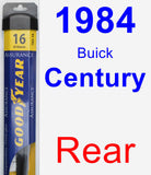 Rear Wiper Blade for 1984 Buick Century - Assurance