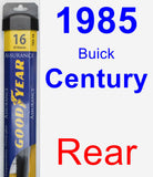 Rear Wiper Blade for 1985 Buick Century - Assurance
