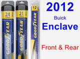 Front & Rear Wiper Blade Pack for 2012 Buick Enclave - Assurance