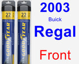 Front Wiper Blade Pack for 2003 Buick Regal - Assurance