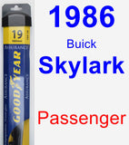 Passenger Wiper Blade for 1986 Buick Skylark - Assurance