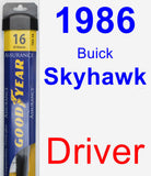 Driver Wiper Blade for 1986 Buick Skyhawk - Assurance