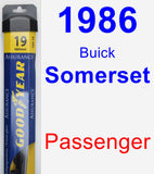 Passenger Wiper Blade for 1986 Buick Somerset - Assurance