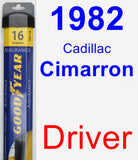 Driver Wiper Blade for 1982 Cadillac Cimarron - Assurance